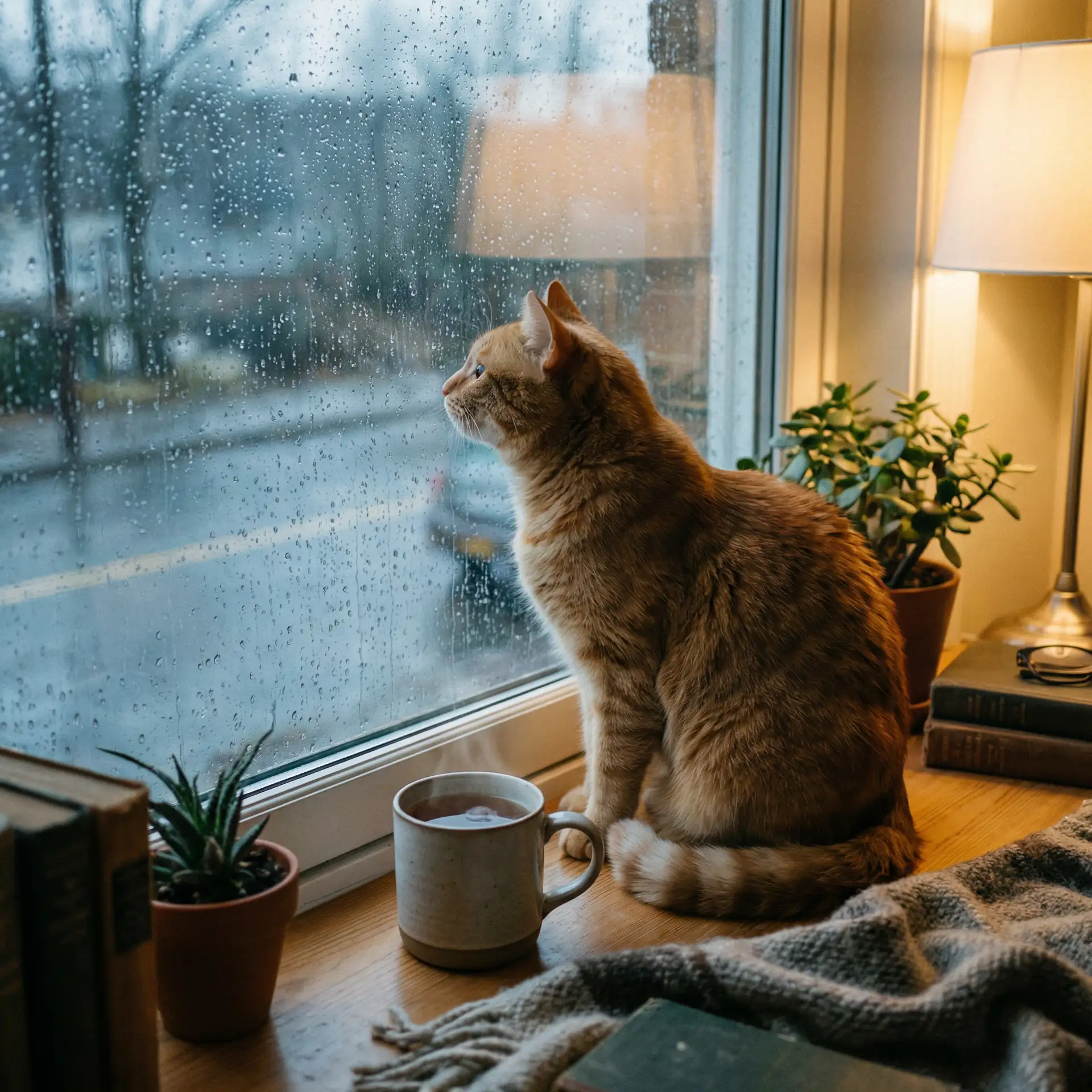 猫咪望着窗外的雨 - 暖暖 免费 高清 日本 在线